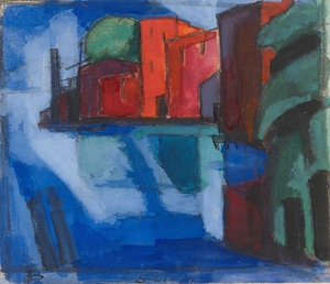 Early Spring Passaic Valley [1919] by Oscar Bluemner [1867–1938]